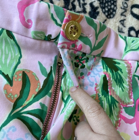 Lilly Pulitzer Size 12 Colette Knit Skort Multi Via Amore Spritzer Floral  Birds - Picture 6 of 12